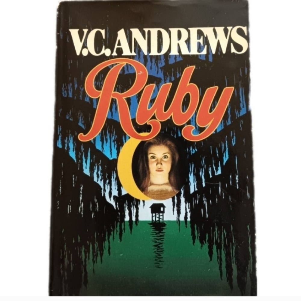 90s Horror V.C. Andrews Vintage Ruby Novel Hardcover 1994 Suspense Mystery